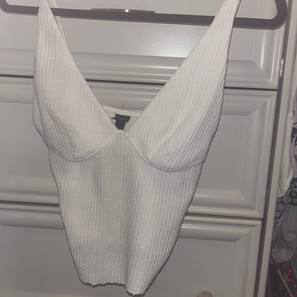 white low cut shirt from target